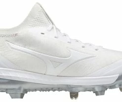 Mizuno Pro Dominant Knit Men’s Spikes – White (320616) -Baseball Fantastic Store 320616 3