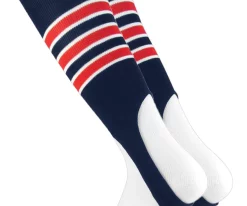 TCK – Pattern D – Adult 300 4″ Cut Baseball Stirrups -Baseball Fantastic Store 4 In D Navy Red