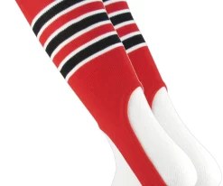 TCK – Pattern D – Adult 300 4″ Cut Baseball Stirrups -Baseball Fantastic Store 4 In D Red Blk