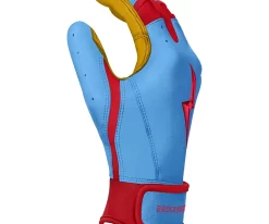 Bruce Bolt – BADER Series Adult Short Cuff Batting Gloves | BABY BLUE -Baseball Fantastic Store Bader Short 3
