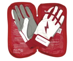 Bruce Bolt – BADER Series Adult Short Cuff Batting Gloves | BADER WHITE -Baseball Fantastic Store Bader WH Short 0 1