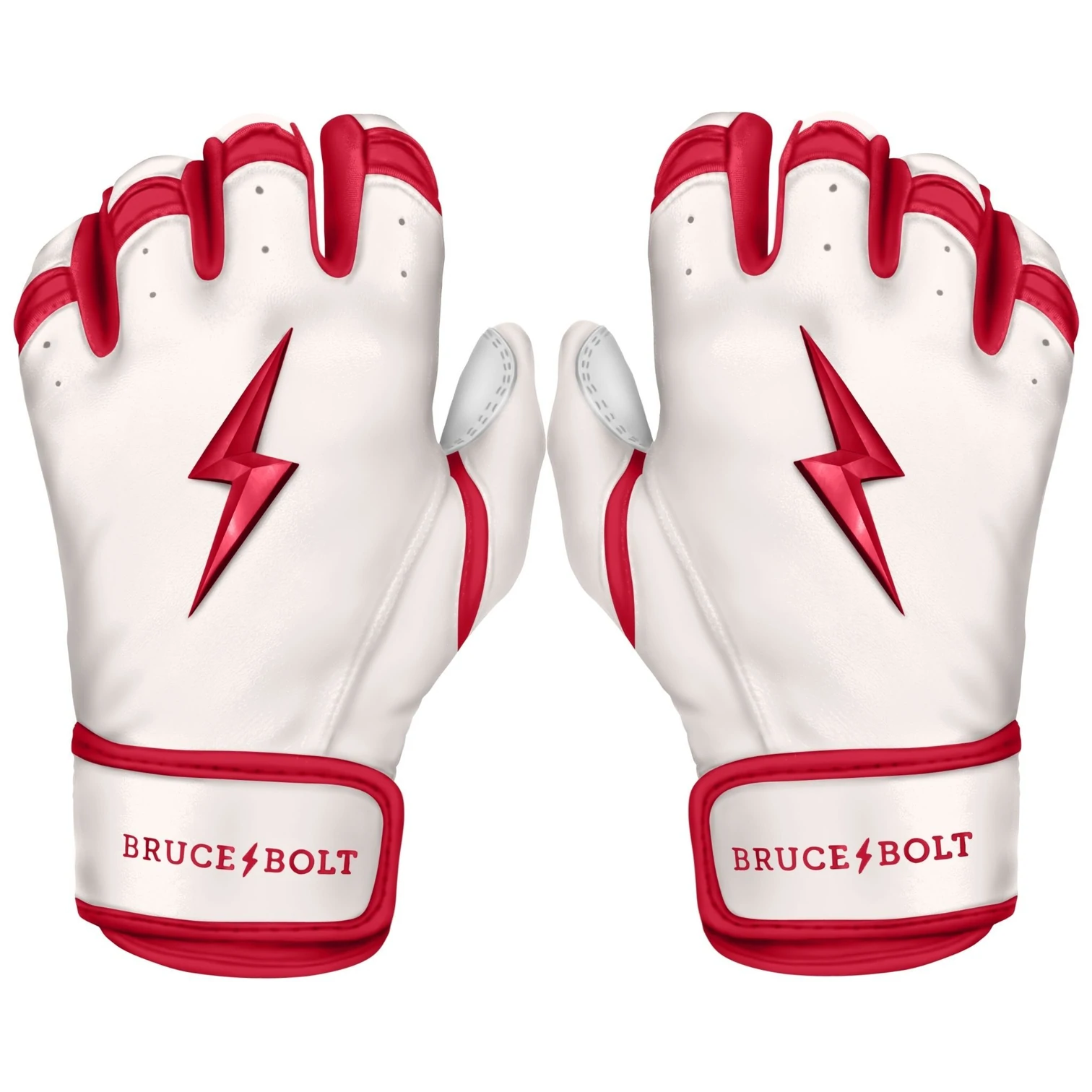 Bruce Bolt – BADER Series Youth Short Cuff Batting Gloves | BADER WHITE 3 Bruce Bolt – BADER Series Youth Short Cuff Batting Gloves | BADER WHITE