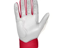 Bruce Bolt – BADER Series Adult Short Cuff Batting Gloves | BADER WHITE -Baseball Fantastic Store Bader WH Short 3 1