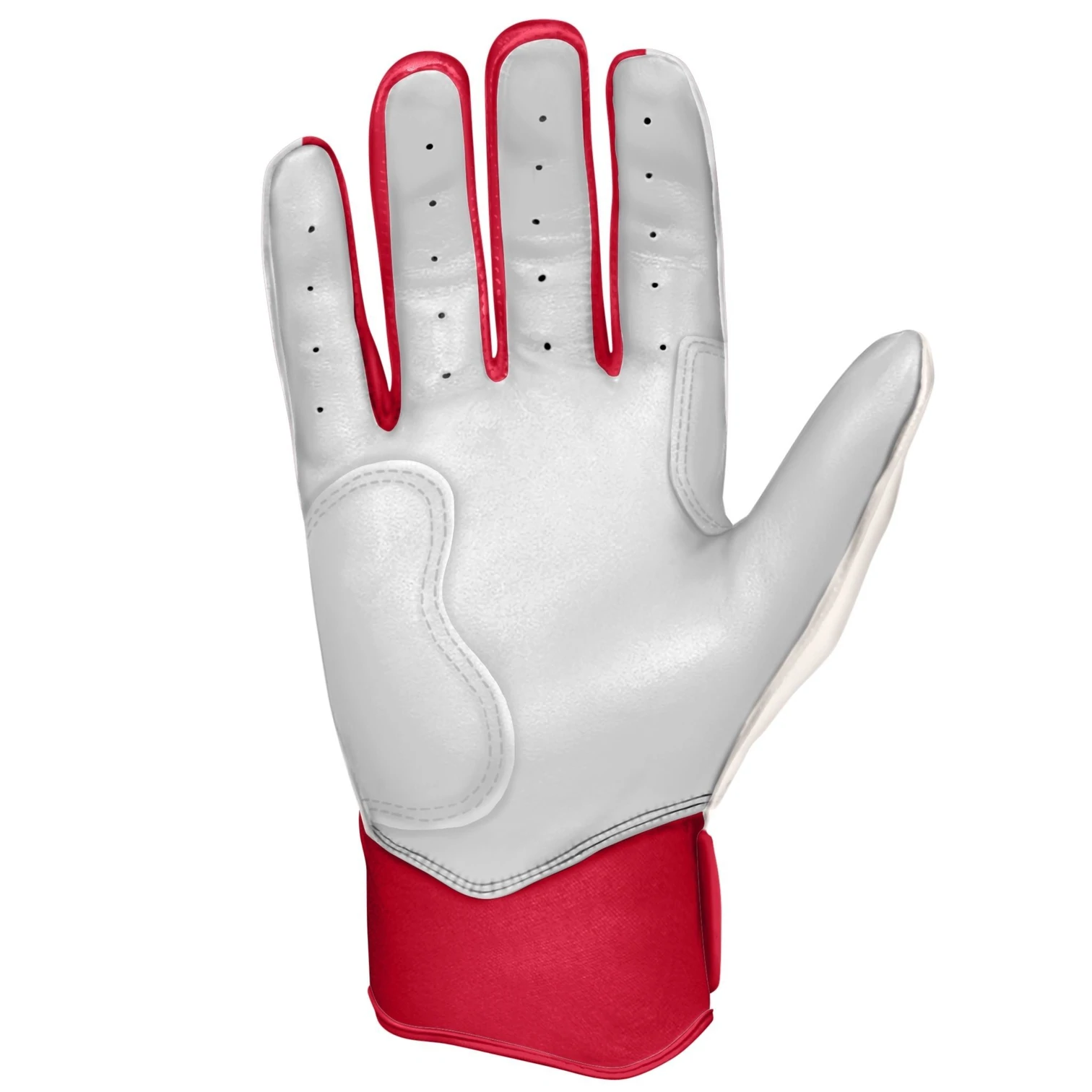Bruce Bolt – BADER Series Youth Short Cuff Batting Gloves | BADER WHITE 6 Bruce Bolt – BADER Series Youth Short Cuff Batting Gloves | BADER WHITE - Image 4