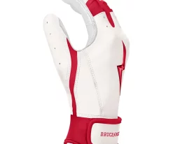 Bruce Bolt – BADER Series Adult Short Cuff Batting Gloves | BADER WHITE -Baseball Fantastic Store Bader WH Short 4 1