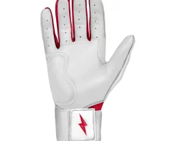 Bruce Bolt – BADER Series Adult Long Cuff Batting Gloves | BADER WHITE -Baseball Fantastic Store Bader WH long 3 1