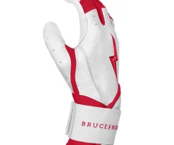 Bruce Bolt – BADER Series Adult Long Cuff Batting Gloves | BADER WHITE -Baseball Fantastic Store Bader WH long 4 1