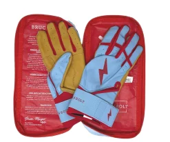 Bruce Bolt – BADER Series Adult Long Cuff Batting Gloves | BABY BLUE -Baseball Fantastic Store Bader long 0