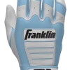 Franklin Custom CFX Pro Batting Gloves – Adult – C. Blue/White -Baseball Fantastic Store C. Blue White 1