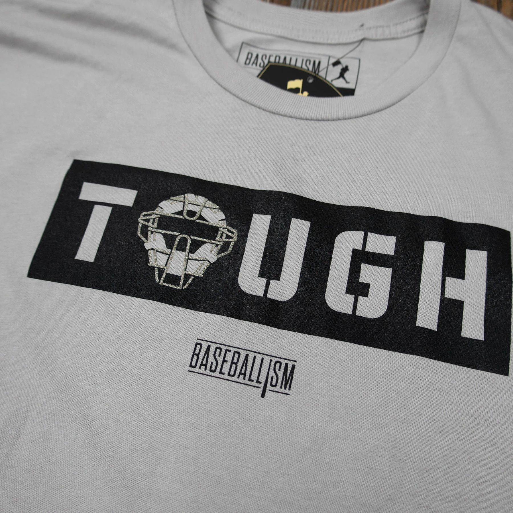 Baseballism Catcher Tough Men’s T-Shirt 4 Baseballism Catcher Tough Men’s T-Shirt - Image 2