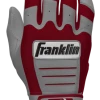 Franklin Custom CFX Pro Batting Gloves – Adult – Grey/Cardinal 2 Franklin Custom CFX Pro Batting Gloves – Adult – Grey/Cardinal -Baseball Fantastic Store Grey Card 1