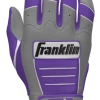 Franklin Custom CFX Pro Batting Gloves – Adult – Grey/Purple