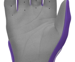 Franklin Custom CFX Pro Batting Gloves – Adult – Grey/Purple -Baseball Fantastic Store Grey Purp 2