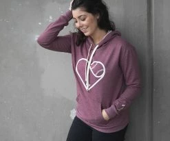 Baseballism – Heart Seams Hoodie (Women’s) -Baseball Fantastic Store HeartSeamsHoodie 3