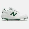 New Balance – White/Green Low-Cut L3000v5 Metal Spikes (L3000OA5) 1 New Balance – White/Green Low-Cut L3000v5 Metal Spikes (L3000OA5) -Baseball Fantastic Store L3000OA5 1