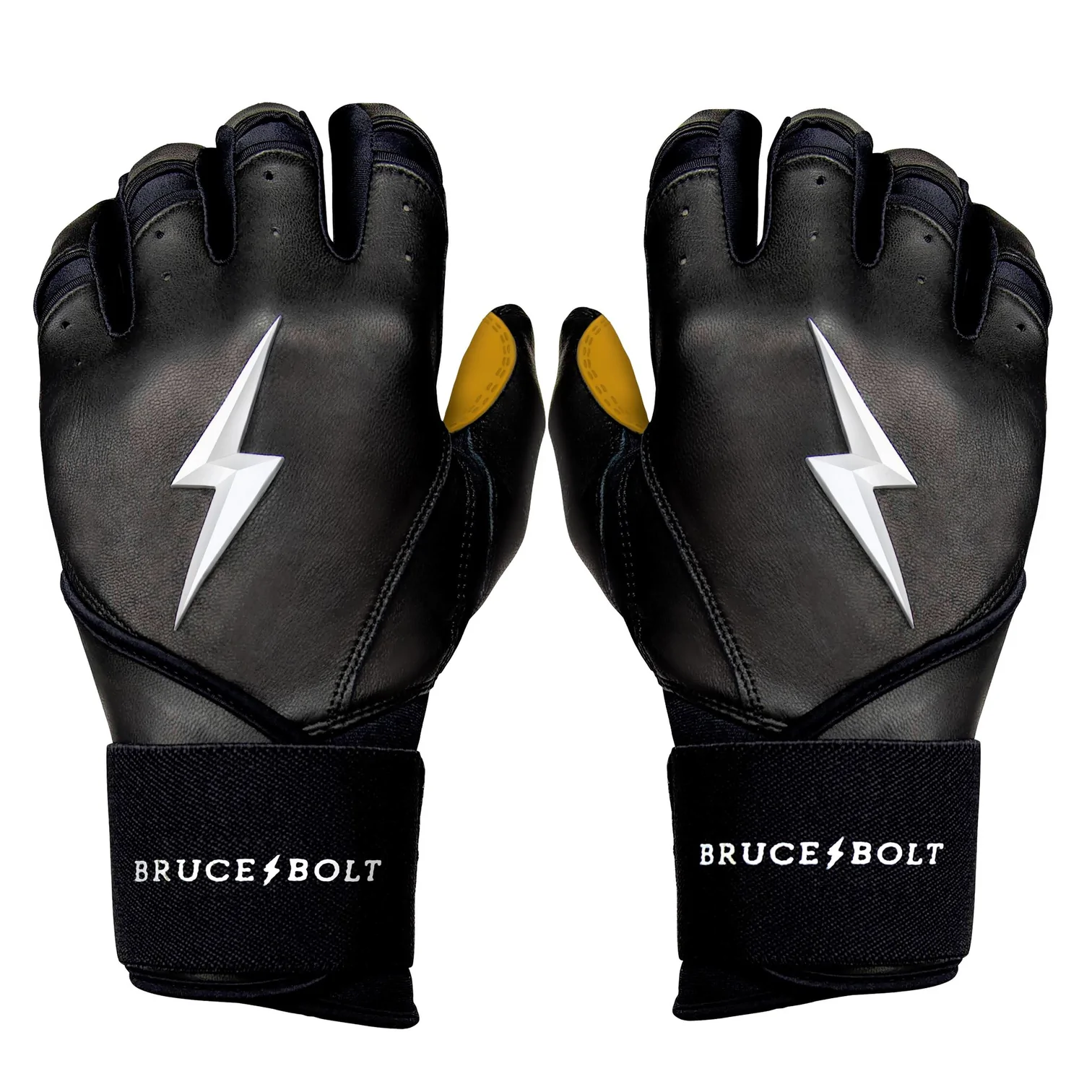 Bruce Bolt Batting Gloves – PREMIUM PRO Youth Long Cuff 3 Bruce Bolt Batting Gloves – PREMIUM PRO Youth Long Cuff