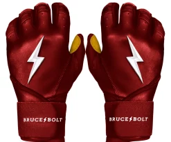 Bruce Bolt Batting Gloves – PREMIUM PRO Youth Long Cuff 26 Bruce Bolt Batting Gloves – PREMIUM PRO Youth Long Cuff -Baseball Fantastic Store Long Cuff Maroon 1 1