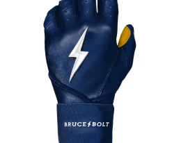 Bruce Bolt Batting Gloves – PREMIUM PRO Youth Long Cuff 21 Bruce Bolt Batting Gloves – PREMIUM PRO Youth Long Cuff -Baseball Fantastic Store Long Cuff Navy 2