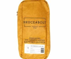 Bruce Bolt Batting Gloves – PREMIUM PRO Adult Long Cuff -Baseball Fantastic Store Long Cuff White 2