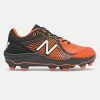 New Balance – Men’s Black/Orange 3000v5 Fresh Foam Molded Cleat (PL3000T5) -Baseball Fantastic Store PL3000T5 1