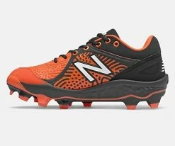New Balance – Men’s Black/Orange 3000v5 Fresh Foam Molded Cleat (PL3000T5) -Baseball Fantastic Store PL3000T5 3