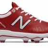 New Balance 4040v5 Adult Molded Cleats – Maroon/White (PL4040M5) -Baseball Fantastic Store PL4040M5 1