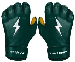 Bruce Bolt – PREMIUM PRO Youth Short Cuff Batting Gloves 28 Bruce Bolt – PREMIUM PRO Youth Short Cuff Batting Gloves -Baseball Fantastic Store Short Cuff Green 1 1