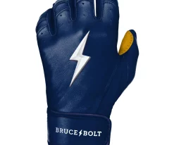 Bruce Bolt – PREMIUM PRO Youth Short Cuff Batting Gloves 22 Bruce Bolt – PREMIUM PRO Youth Short Cuff Batting Gloves -Baseball Fantastic Store Short Cuff Navy 6 1