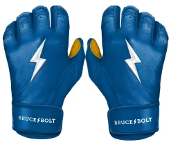 Bruce Bolt – PREMIUM PRO Youth Short Cuff Batting Gloves 27 Bruce Bolt – PREMIUM PRO Youth Short Cuff Batting Gloves -Baseball Fantastic Store Short Cuff Royal 1 1