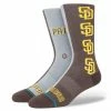 Stance – SAN DIEGO PADRES SPLIT CREW SOCKS -Baseball Fantastic Store Split Padres 1