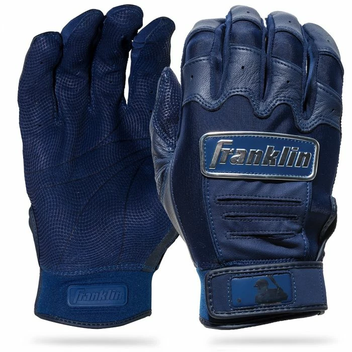 Franklin CFX Pro Chrome Batting Gloves – Adult – Navy 3 Franklin CFX Pro Chrome Batting Gloves – Adult – Navy