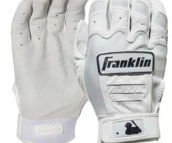 Franklin CFX Pro Chrome Batting Gloves – Adult – White