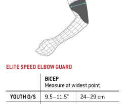G-Form – ELITE SPEED BATTER’S ELBOW GUARD 19 G-Form – ELITE SPEED BATTER’S ELBOW GUARD -Baseball Fantastic Store elitespeedelbow sizechart