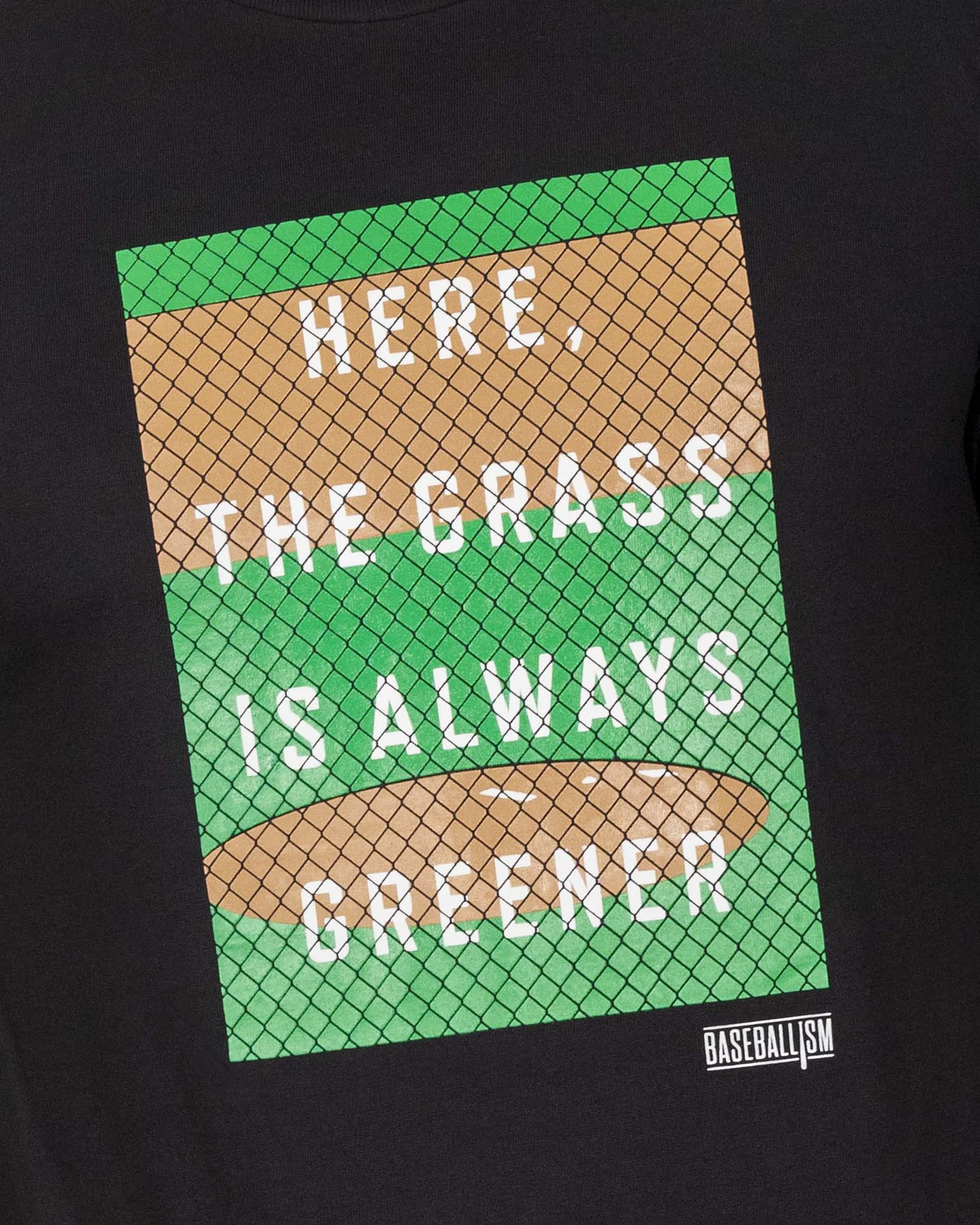 Baseballism Grass Is Greener Men’s T-Shirt 4 Baseballism Grass Is Greener Men’s T-Shirt - Image 2