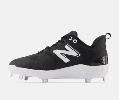 New Balance Black/White L3000v6 Metal Spikes -Baseball Fantastic Store l3000bk6 3