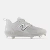 New Balance Grey/White L3000v6 Metal Spikes -Baseball Fantastic Store l3000tg6 1