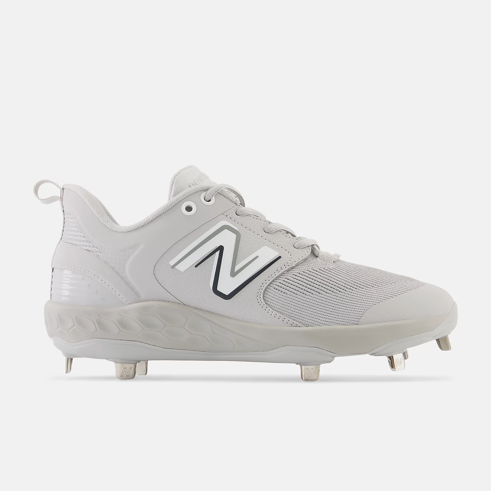 New Balance Grey/White L3000v6 Metal Spikes 3 New Balance Grey/White L3000v6 Metal Spikes