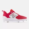 New Balance Red/White L3000v6 Metal Spikes 2 New Balance Red/White L3000v6 Metal Spikes -Baseball Fantastic Store l3000tr6 1