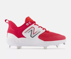 New Balance Red/White L3000v6 Metal Spikes