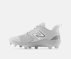 New Balance Grey PL3000v6 Molded Cleats -Baseball Fantastic Store pl3000g6 3