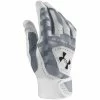 Under Armour Adult Yard Batting Gloves – Grey/White