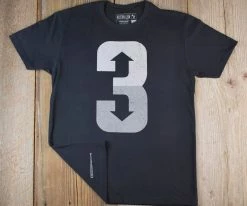Baseballism 3 Up 3 Down Black T-Shirt (Men’s) -Baseball Fantastic Store products 3 up black 3