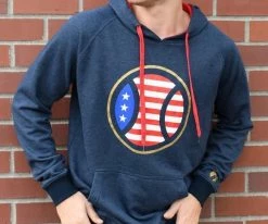 Baseballism – America’s Game Hoodie – Navy (Men’s) -Baseball Fantastic Store products america s game 4