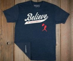 Baseballism – Believe In Baseball Navy T-Shirt (Men’s) -Baseball Fantastic Store products believe in baseball 3