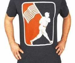 Baseballism Flag Man Navy T-Shirt (Men’s) -Baseball Fantastic Store products flag man 2 2