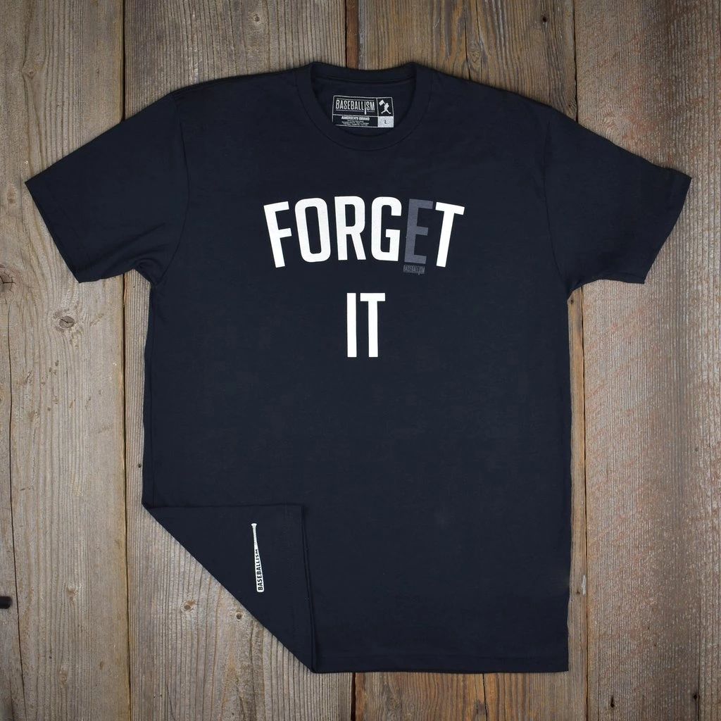 Baseballism – Forget The ‘E’ Black T-Shirt (Men’s) 5 Baseballism – Forget The ‘E’ Black T-Shirt (Men’s) - Image 3
