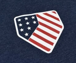 Baseballism – Home Team – Red, White And Blue T-Shirt (Men’s) -Baseball Fantastic Store products hometeam rwb 4