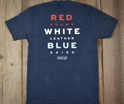 Baseballism – Home Team – Red, White And Blue T-Shirt (Men’s) -Baseball Fantastic Store products hometeam rwb 5