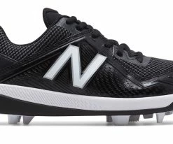 New Balance – Black/White Junior Low Rubber Baseball Cleats (J4040BK4)