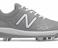 New Balance 4040v5 Youth Molded Cleats – Grey/White (J4040TG5)